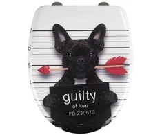 Tualeto sėdynė GUILTY DOG - Duroplast, laisvai krintanti, WENKO