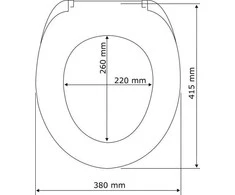 Tualeto sėdynė PRIMA - MDF, baltas, WENKO