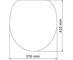 Toilet seat PRIMA - MDF, juodas, WENKO