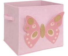 Atmosphera Butterfly Žaislų konteineris su drugeliu STAY, 29 x 29 cm