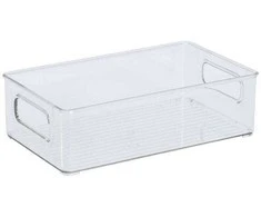 Zeller Skaidrus plastikinis organizatorius, 25,5 x 15 x 7,6 cm