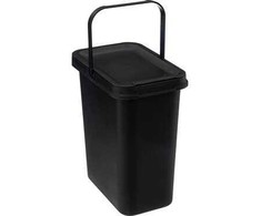 5five Simply Smart Šiukšliadėžė, juoda, 12 l
