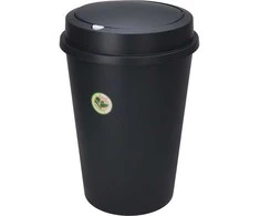 Vilde Plastikinis šiukšlių konteineris 47 l juodas