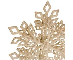 Medžio viršūnė, blizganti snaigė, metalinė, 20 cm