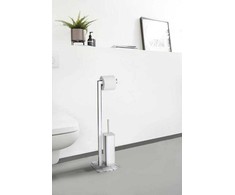 Tualeto popieriaus stovas ir tualeto šepetys, ONYX- 2 in 1, WENKO (Pažeista pakuotė)