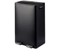 Home Styling Collection Dviejų skyrių šiukšliadėžė SECTOR su pedalu, 2 × 30 l
