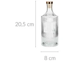 Home Styling Collection Stiklinis butelis su kamščiu 500 ml