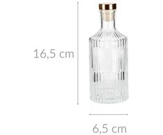 Home Styling Collection Butelis su kamščiu stiklinė 250 ml