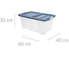 Storage Solutions Vežimėlio konteineris, rakinamas, 45 l