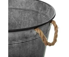 Atmosphera Vintage Dangtis cinkuotas, vintažinis kibiras, Ø 38 cm