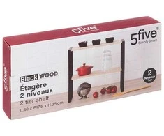 5five Simply Smart Virtuvės stalviršio lentyna, 2 lygiai, 40 x 17,5 x 35 cm
