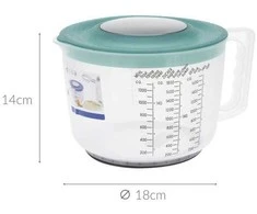 Home Styling Collection Virtuvinis matavimo puodelis su svarstyklėmis, 2 l