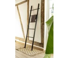 Zeller Vonios kopėčios SURI BAMBOO, juoda spalva, Wenko