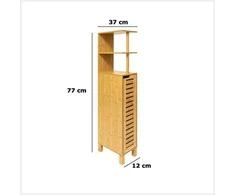 Bamboo Siaura bambukinė vonios spintelė SICELA, 30 x 19 x 120 cm