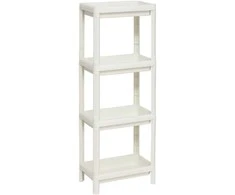 5five Simply Smart Siaura plastikinė vonios lentyna NIV 4 lygių, 37,5 x 22,5 x 100 cm