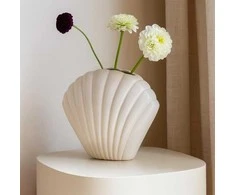 Home Styling Collection Dekoratyvinė kriauklės formos vaza, 22 cm