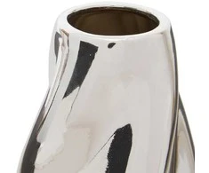 Vaza Atmosphera Twisted 210138, 28 cm, sidabro