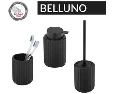 WC šepetys BELLUNO, keramika, juodas, Wenko