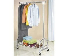 Wenko Pro 4364810100 Drabužių stovas ant ratų 120 x 180 x 50 cm iki 100 kg Chromuotas