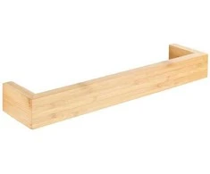 BAMBOO rankšluosčių kabykla, bambukas, šviesiai ruda, 40 x 9 x 5 cm, WENKO