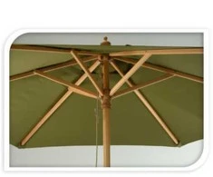 ProGarden Medinis sodo skėtis 250 cm, žalias