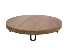 Excellent Houseware Serviravimo lenta medinė ant kojų 28,5 cm