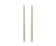Home Styling Collection Vaškuotos stalo žvakės su LED, 38 cm