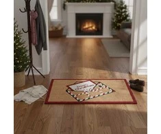 Home Styling Collection Kokoso pluošto kilimėlis 59x39 cm, laiškas Kalėdų Seneliui