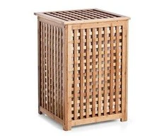Pakabinamas skalbinių krepšys iš bambuko - 92 litrai, išimamas įdėklas, BAMBOO ZELLER