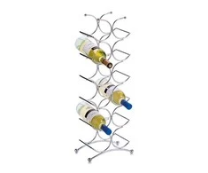 Zeller 27357 Wine Rack 21.5 x 15.5 x 67.5 cm Chrome