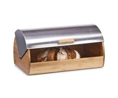 Bamboo Zeller duonos dėžė 39 x 25,5 x 18,5 cm bambuko / nerūdijančio plieno