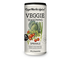 CAPE HERB &amp; SPICE „Veggie Seasoning Sprinkle“ prieskonių mišinys, 80 g.