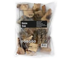 Medžio gabaliukai SMOKEY OLIVE WOOD Holm Oak (Holmo ąžuolas) No.5, 5kg, Frakcija: 10-15cm