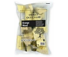 Medžio gabaliukai SMOKEY OLIVE WOOD Oranžinis (Apelsinmedis) No.5, 5kg, frakcija 10-15 cm