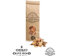 Migdolų medžio drožlės SMOKEY OLIVE WOOD, 500 ml, frakcija 2-3 cm