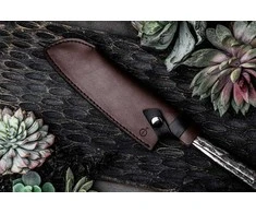 Odinis dėklas STYLE DE VIE Leather, Forged Santoku 18cm peiliui
