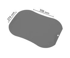 Pjaustymo lentelė ZYLE, nesibraižanti, šviesiai pilka, L dydis, 398 x 274 x 2,5 mm
