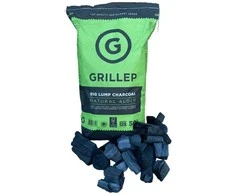 Premium klasės alksnio anglys Grillep Big Lump, 50L