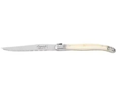 Steiko peiliai LAGUIOLE Premium Line by STYLE DE VIE, 6 vnt. su stovu, perlas