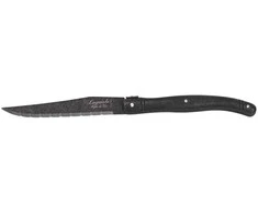 Steiko peiliai LAGUIOLE Premium Line by STYLE DE VIE, 6 vnt. su stovu, Juodas Stonewash