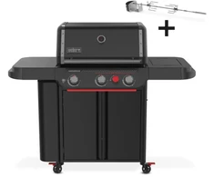 Weber Genesis E-330WR Stealth Edition – premium klasės dujinis grilis su sukamo iešmo sistema