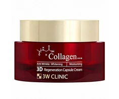 3W Clinic Collagen 3D Regeneration Capsule Kreminis kapsulinis lyginamasis veido kremas 55 g