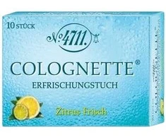 Set 4711 Colognette Refreshing Lemon Cleansing Wipes, 10 vnt.