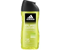 Adidas Pure Game Cleansing Dušo želė For Body Face &amp; Hair All Skin Types, 250 ml