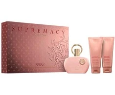 Afnan Supremacy Eau De Parfum Pour Femme, 100 ml Gel De Baño, 100 ml Locion Corporal Perfumada, 100 ml