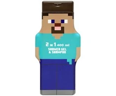 Cartoon Air-Val Minecraft Steve Gel y Champu 2d