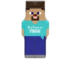 Cartoon Air-Val Minecraft Steve Gel y Champu 2d