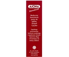 Dr Rudolf Liebe Ajona Stomaticum medicininio koncentrato dantų pasta dantenoms ir liežuviui 6ml