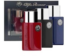 Alfa Romeo Collection EDT rinkinys vyrams (EDT Juodas 40 ml + EDT Raudona 40 ml + EDT Mėlyna 40 ml)