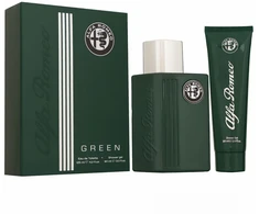 Set Versace Alfa Romeo Žalias komplektas woda toaletowa spray 125ml + żel pod prysznic 90ml